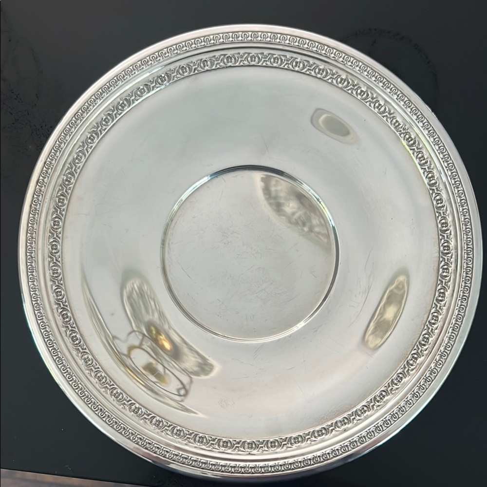 Elegant Silver Plated Serving Bowl